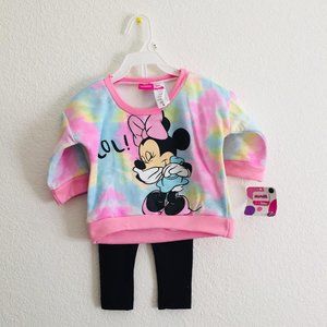 Disney Junior 'Minnie' 2 Piece Set Blouse/Pants (12 M)